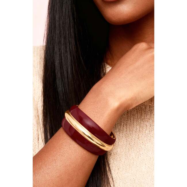 Ostuni Bangle, White & Gold - Bracelets - 3