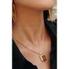Olympieion Necklace, Brown & Gold - Necklaces - 3 - thumbnail