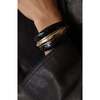 Ostuni Bangle, Black & Gold - Bracelets - 3 - thumbnail