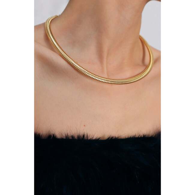 Minimalist Choker, Gold - Necklaces - 3