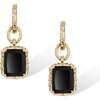 Lava Earrings, Gold & Black - Earrings - 1 - thumbnail