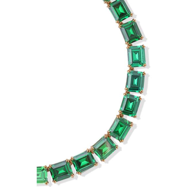 Lime Glow Necklace, Green & Gold