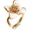 Iris Blossom Ring, White & Gold - Rings - 1 - thumbnail
