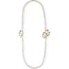 Lily of the Valley Pearl Necklace, White & Gold - Necklaces - 2 - thumbnail