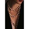 Leopard Necklace, White & Gold & Black - Necklaces - 3 - thumbnail