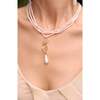 Lily of the Valley Necklace, White & Gold - Necklaces - 3 - thumbnail