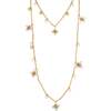 Iris Blossom Necklace, White & Gold - Necklaces - 1 - thumbnail