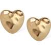 Heart of Eden Stud Earrings, Gold - Earrings - 1 - thumbnail