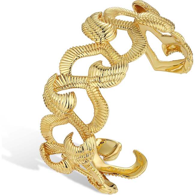 Hawk Wing Bangle, Gold