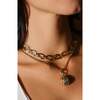 Horus Eye Necklace, Gold - Necklaces - 3