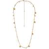 Iris Blossom Necklace, Gold & White - Necklaces - 2