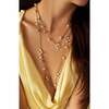 Iris Blossom Necklace, White & Gold - Necklaces - 3