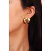 Heart of Eden Stud Earrings, Gold - Earrings - 3