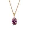 Grape Glow Pendant, Purple & Gold - Necklaces - 2