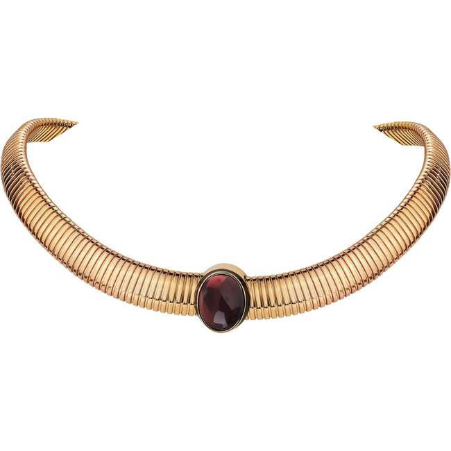 Gladiator Necklace, Gold & Red