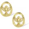 Flying Hawk Earrings, Gold - Earrings - 1 - thumbnail