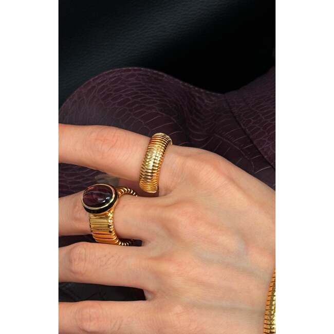 Gladiator Minimalist Ring, Gold