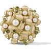 Garden Blossom Brooch, Gold & White & Yellow - Pins - 1 - thumbnail
