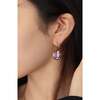 Grape Glow Earrings, Purple & Gold - Earrings - 4 - thumbnail