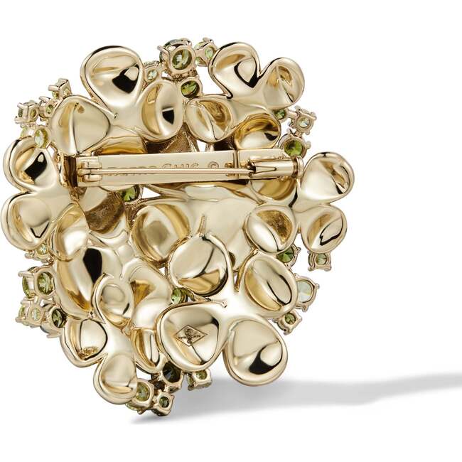 Garden Blossom Brooch, Gold & White & Yellow