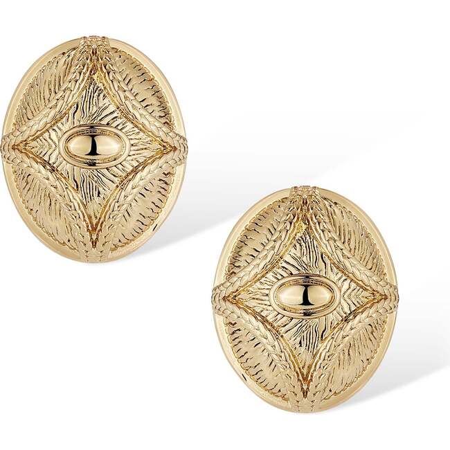 Egypt Eye Earrings, Gold