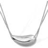 Drop Necklace, Silver - Necklaces - 2 - thumbnail