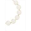 Enamel Ripple Necklace, White & Gold - Necklaces - 2