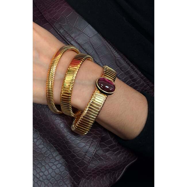 Gladiator Legacy Bracelet, Gold & Red - Bracelets - 3