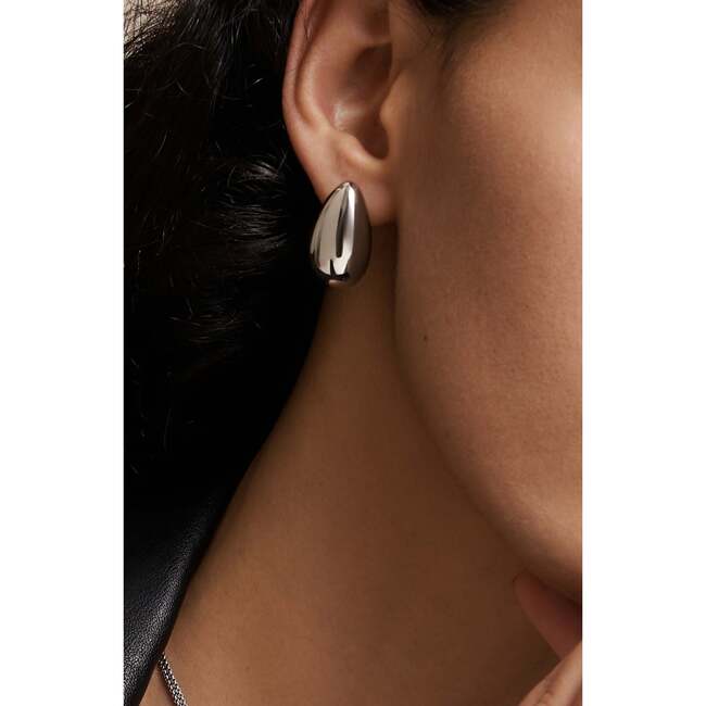 Drop Earrings, Silver