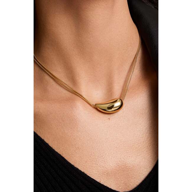 Drop Necklace, Gold - Necklaces - 3