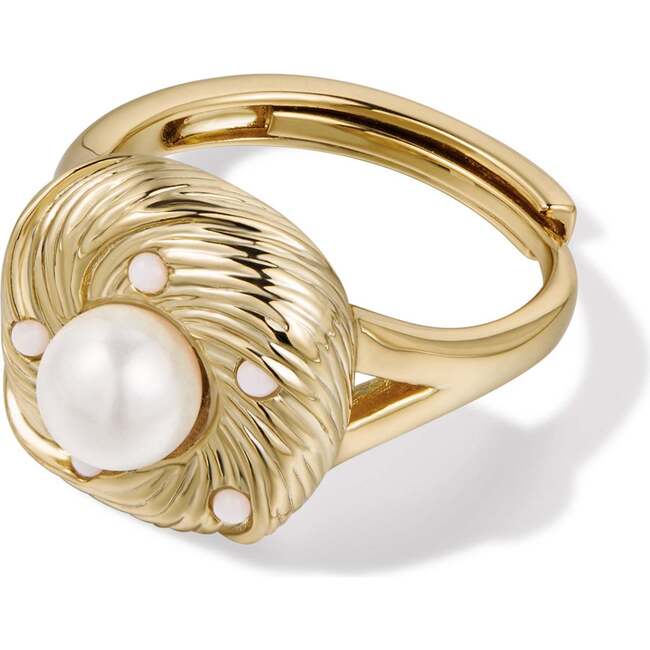 Canary Ring, Gold & White