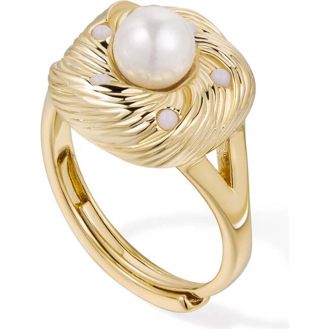 Canary Ring, Gold & White
