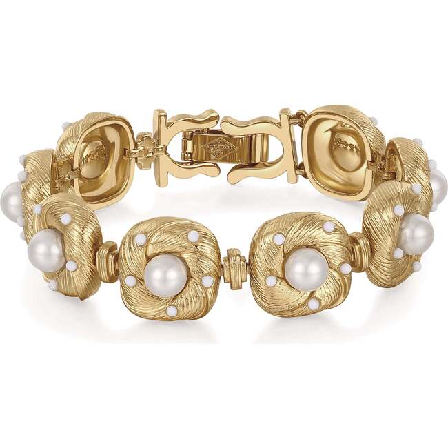 Canary Bracelet, Gold & White