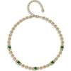 Byzantine Empire Necklace, Green & Gold & White - Necklaces - 1 - thumbnail