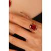 Cherry Glow Ring, Red & Gold - Rings - 3 - thumbnail