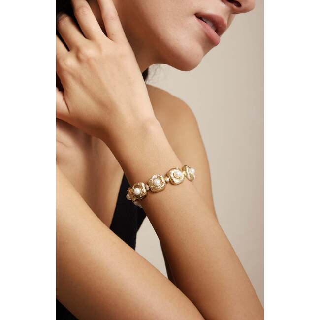 Canary Bracelet, Gold & White