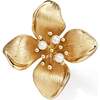 Blossom Brooch, Gold & White - Pins - 1 - thumbnail