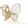 Butterfly Serenade Earrings, Gold & White - Earrings - 2 - thumbnail