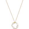 Breeze Necklace, Gold & White - Necklaces - 1 - thumbnail