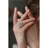 Black Royal Ballet Ring, Silver - Rings - 2 - thumbnail