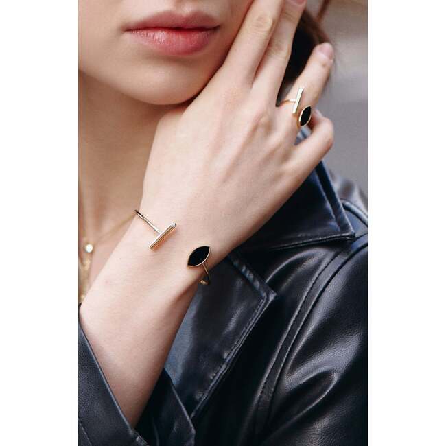 Black Eyes Ring, Black & Gold