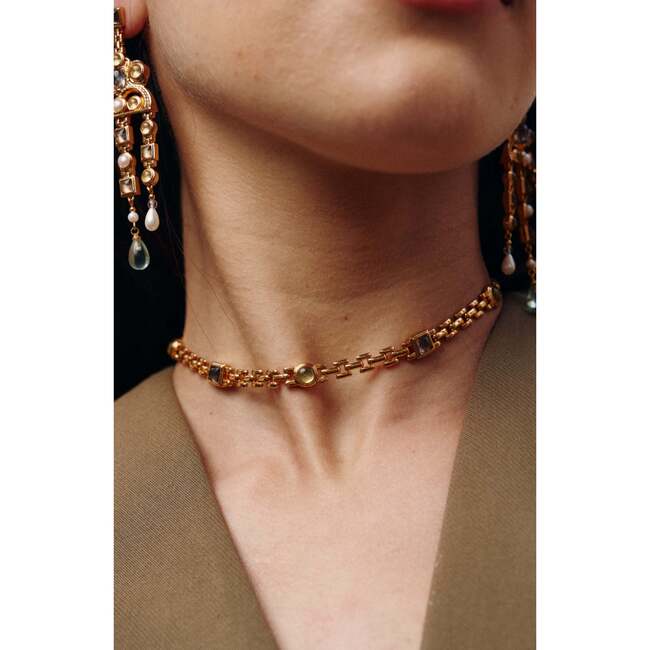 Byzantine Empire Necklace, Yellow & Gold & White - Necklaces - 3