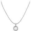 Aeolian Whispers Pendant Necklace, Silver & Crystal Clear - Necklaces - 1 - thumbnail