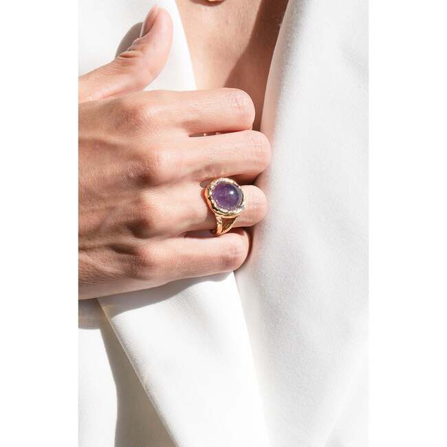 Aeolian Whispers Ring, Gold & Purple