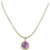 Aeolian Whispers Pendant Necklace, Gold & Purple - Necklaces - 1 - thumbnail