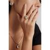 Aeolian Whispers Ring, Gold & Crystal Clear - Rings - 3 - thumbnail