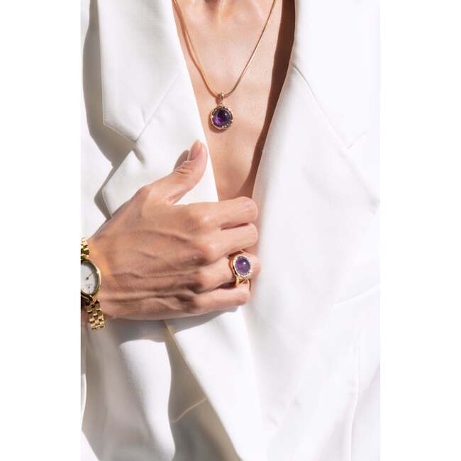 Aeolian Whispers Ring, Gold & Purple - Rings - 3