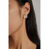 Aeolian Whispers Earrings, Gold & Crystal Clear - Earrings - 3