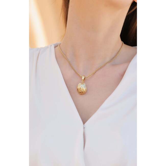 Amulet Eye Necklace, Gold - Necklaces - 3