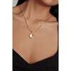 Aeolian Whispers Pendant Necklace, Gold & Crystal Clear - Necklaces - 3